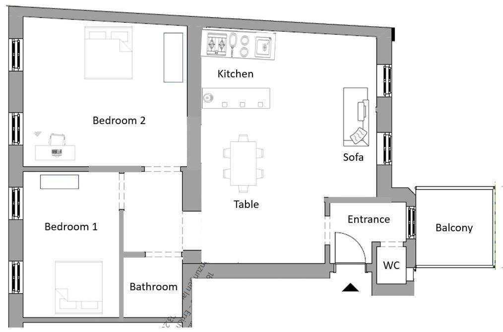 Helle 4 Zimmer Familien-Wohnung Mit Balkon! Schloss Schonbrunn In Gehdistanz Wien Exteriör bild